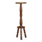 vintage wooden pedestal, Art Deco pedestal, column wood