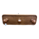 Triple coat rack in brown rattan