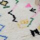 Handwoven coloured wool rug, 145 x 105 cm - P426