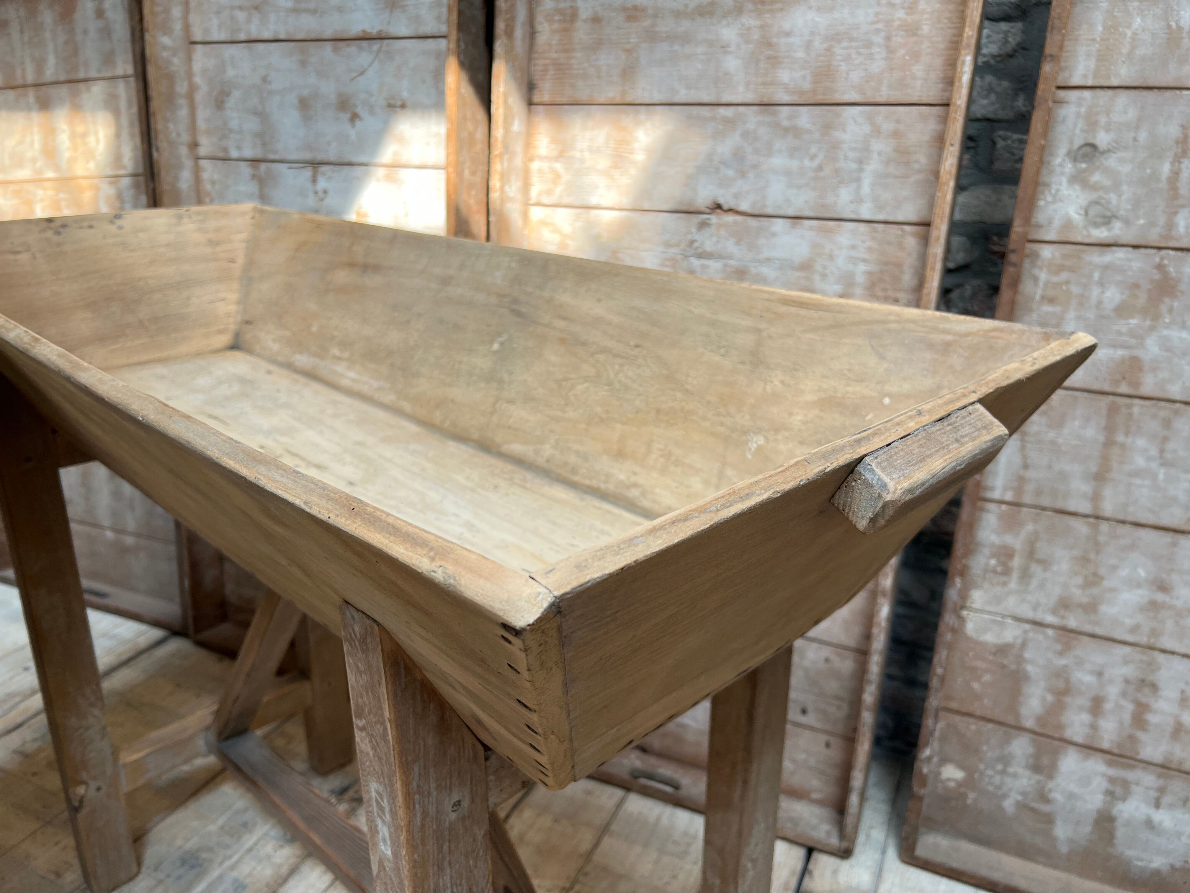 Light-wood pedestal bread maker furniture