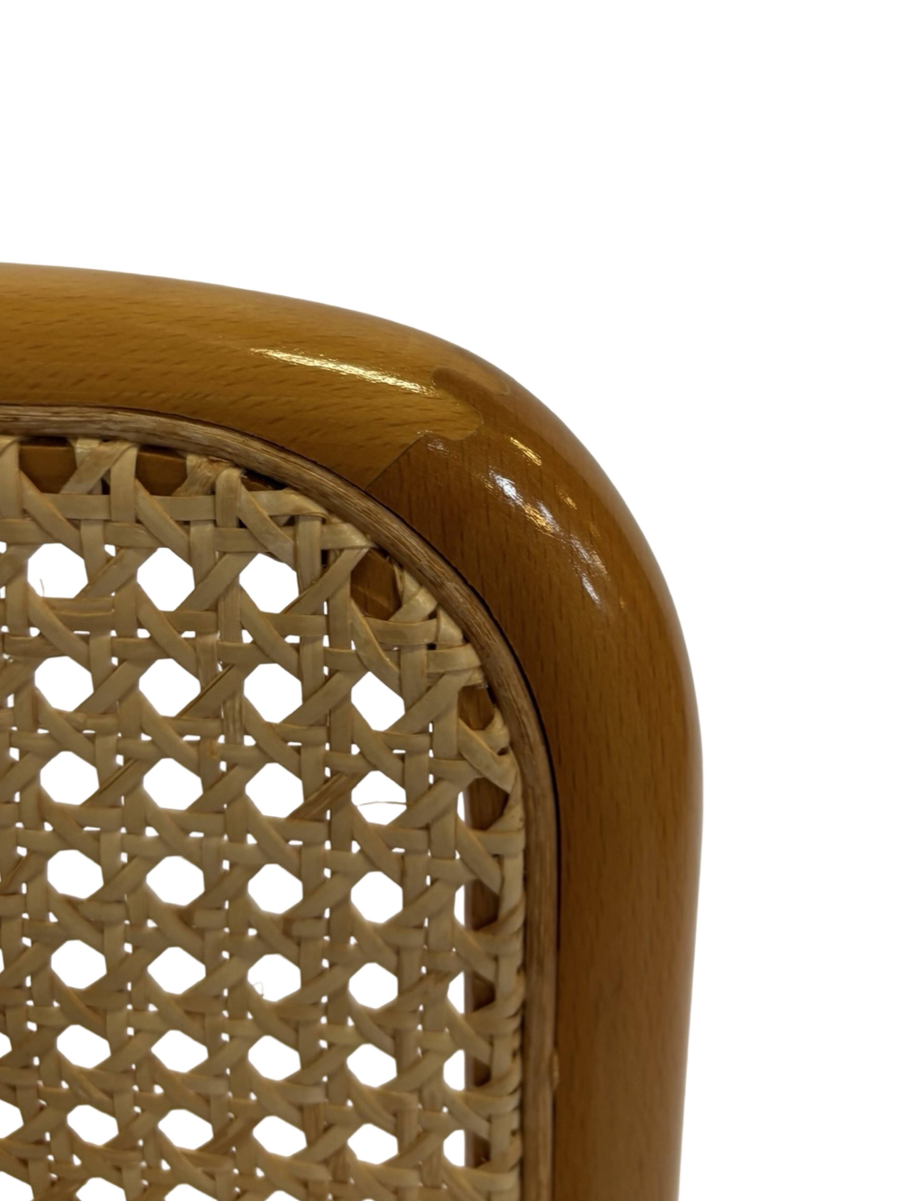 Set of 4 chairs Cesca B32 designed by Marcel Breuer design made in Italy