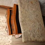 Louis XV solid wood chest of drawers with marble top