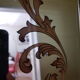 Large brasserie bistro mirror in eglomised glass