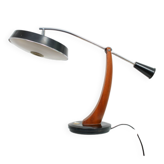 FASE President Pendulum in black with a walnut base