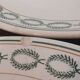 Set of 8 flat plates earth of iron st Amand n°6009
