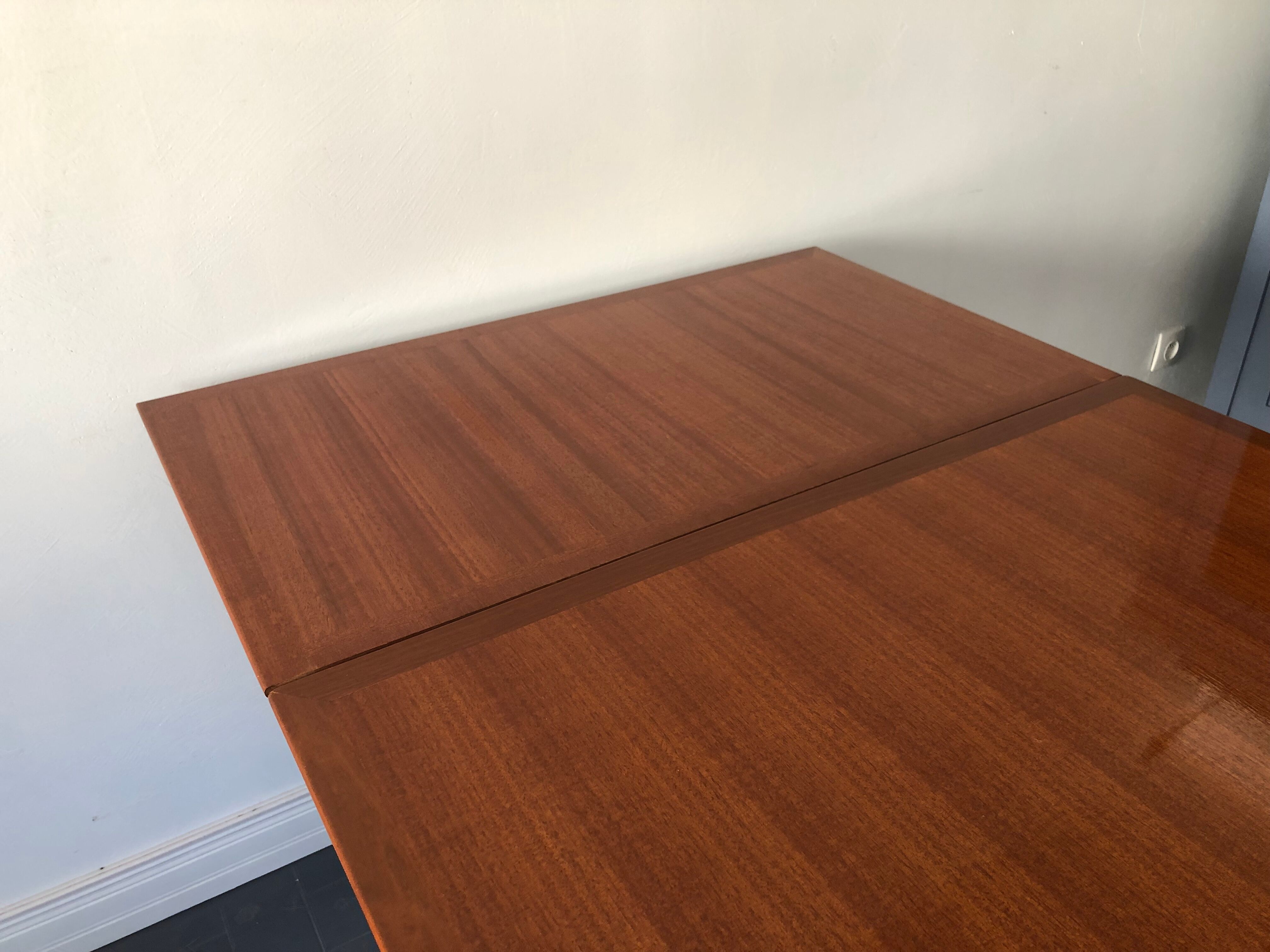 Table with 2 extensions, vintage 60s