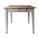 Table bois patiné 1 tiroir