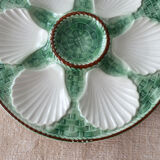 Set de 6 assiettes coquillages en barbotine "longchamp"
