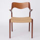 Niels Møller Armchair #55 Rosewood 1950s Danish Vintage