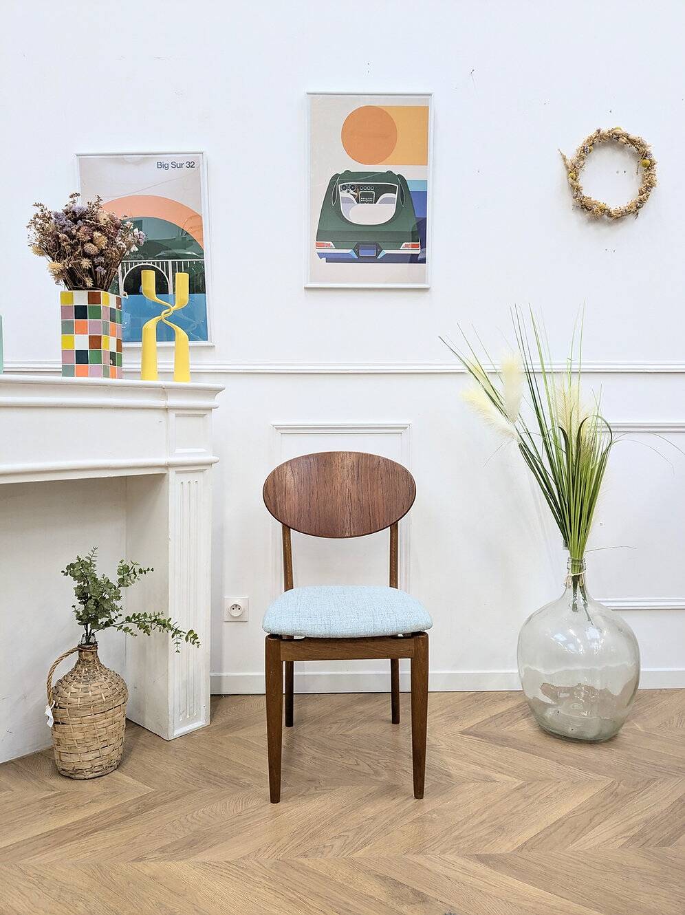 Vintage Scandinavian teak chair