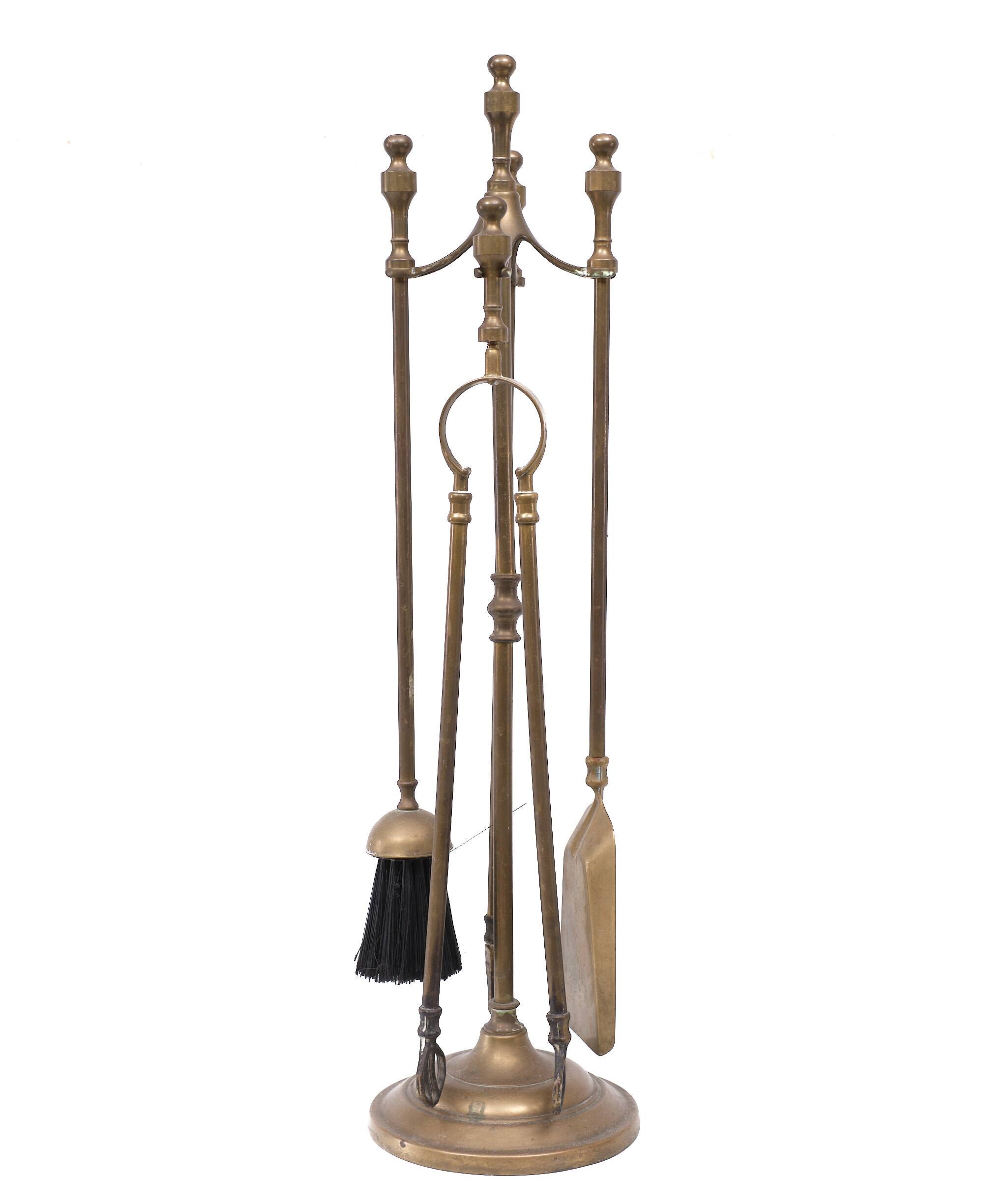 5 piece Brass Fireplace set England