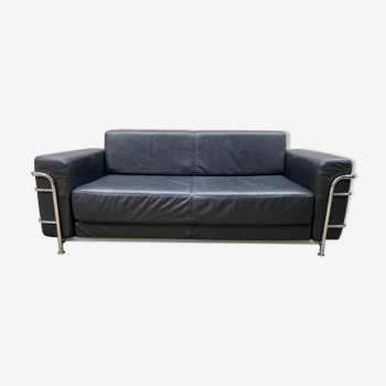 Scandinavian leather sofa by Softline Denmark 1980