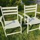 Paire de fauteuils vintage jardin Dejou