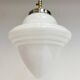 Opal Glass Art Deco ceiling lamp from the 1960s
