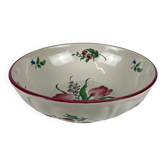 Small salad bowl, lamp model by KG Lunéville, tulip pattern.