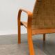 Vintage Scandinavian wooden armchair set