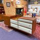Vintage teak enfilade by Roger Landault for Regy, 1960s.