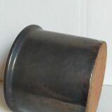 Vintage black glazed earthenware pot