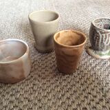 Set of 4 stoneware cups