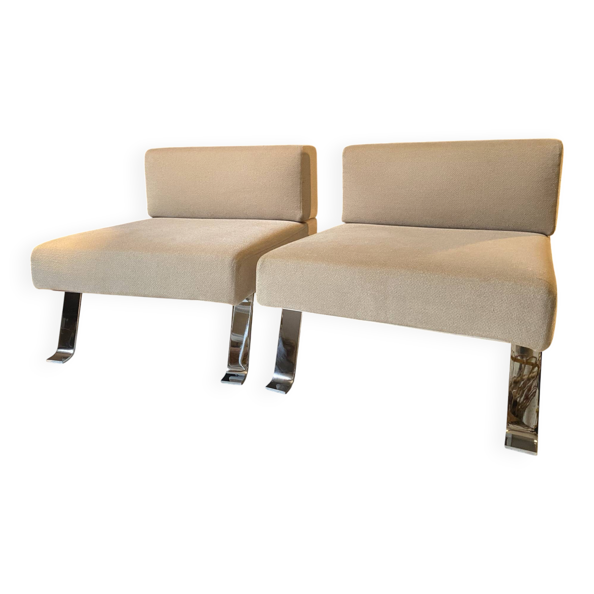 Ombra Armchairs by Charlotte Perriand for Cassina