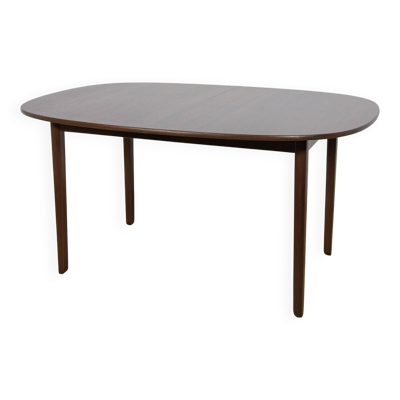 Table à manger extensible de milieu de siècle par Ole Wanscher pour l'usine de meubles Poul Jeppesens, Danemark, années 1960.