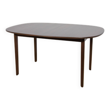 Table à manger extensible de milieu de siècle par Ole Wanscher pour l'usine de meubles Poul Jeppesens, Danemark, années 1960.