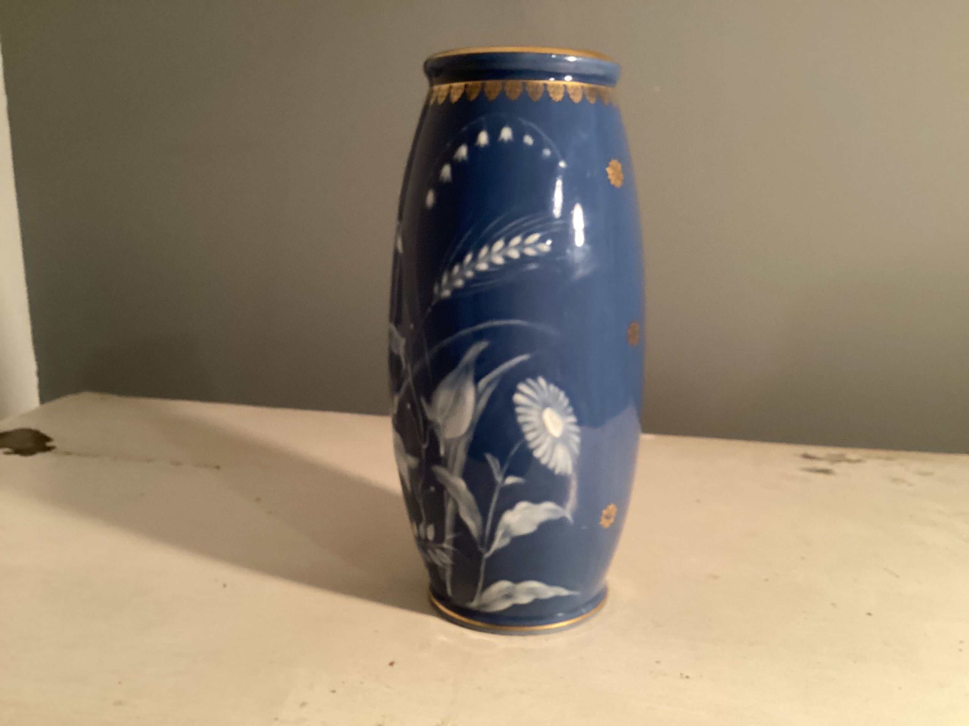 Limoges porcelain vase