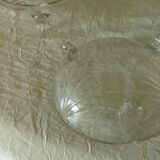 Dessert service salad bowl cut in crystal cut