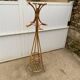 Vintage 1970s rattan coat rack