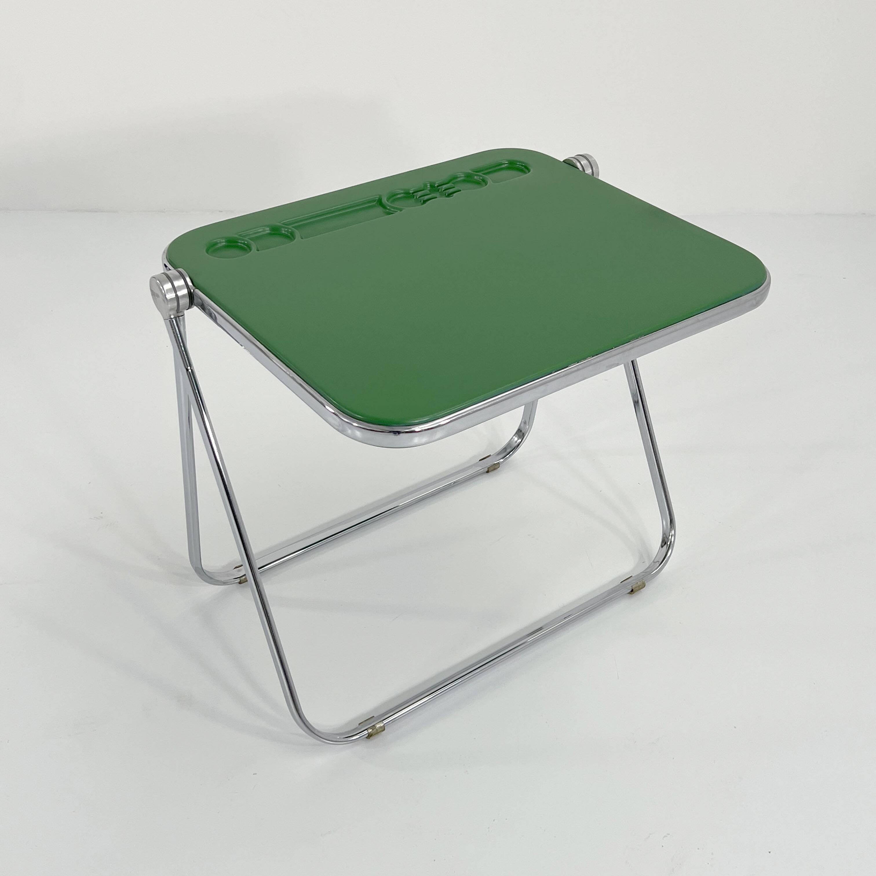 Platone Green Folding Desk by Giancarlo Piretti for Anonima Castelli, 1970