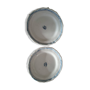 Deux Assiette faïence