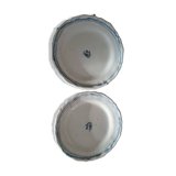 Two Bordeaux earthenware plates