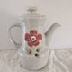 Saint-Amand Camélia coffee pot, 1970s – hand-painted