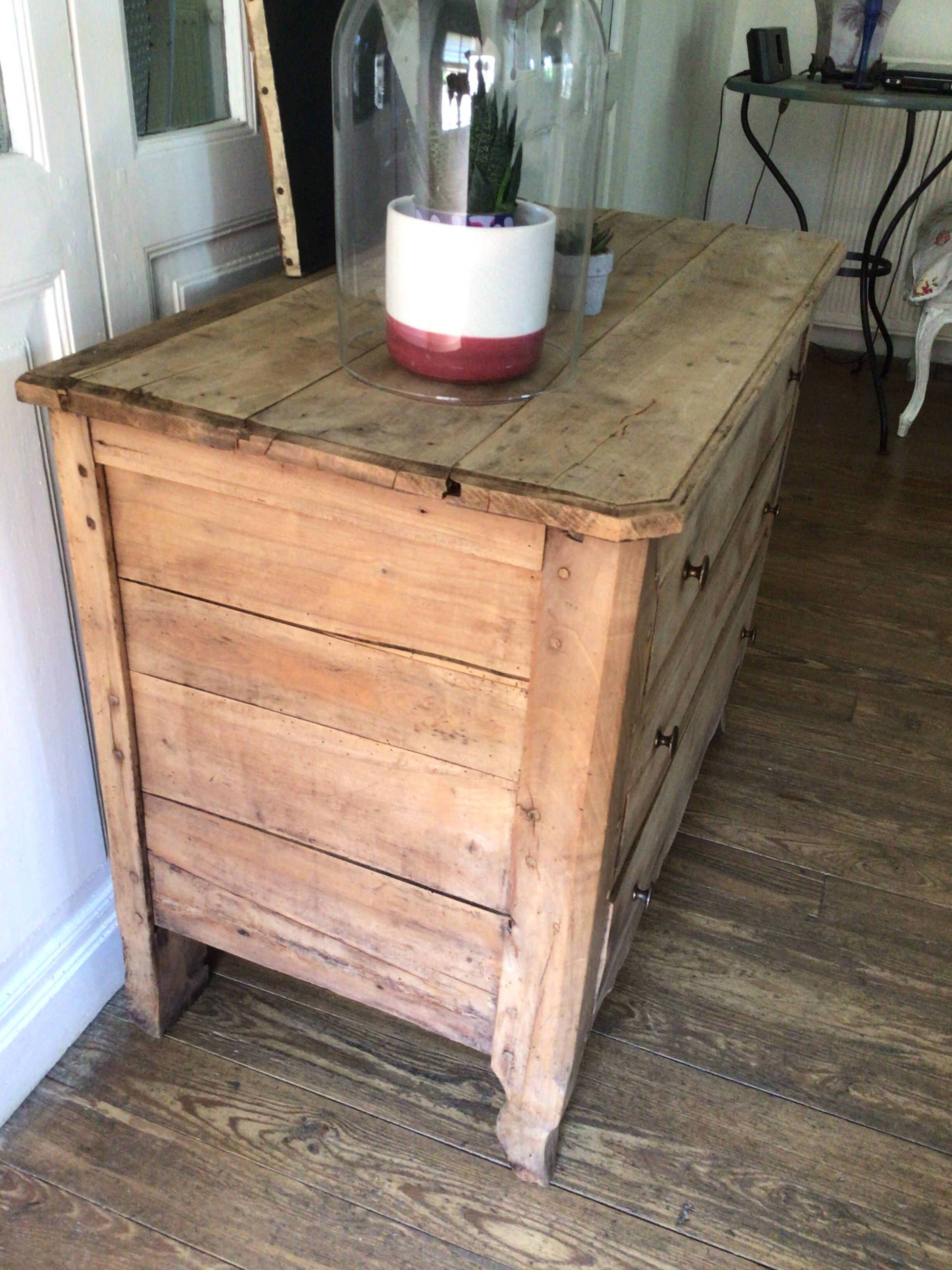 Old chest of drawers stripped