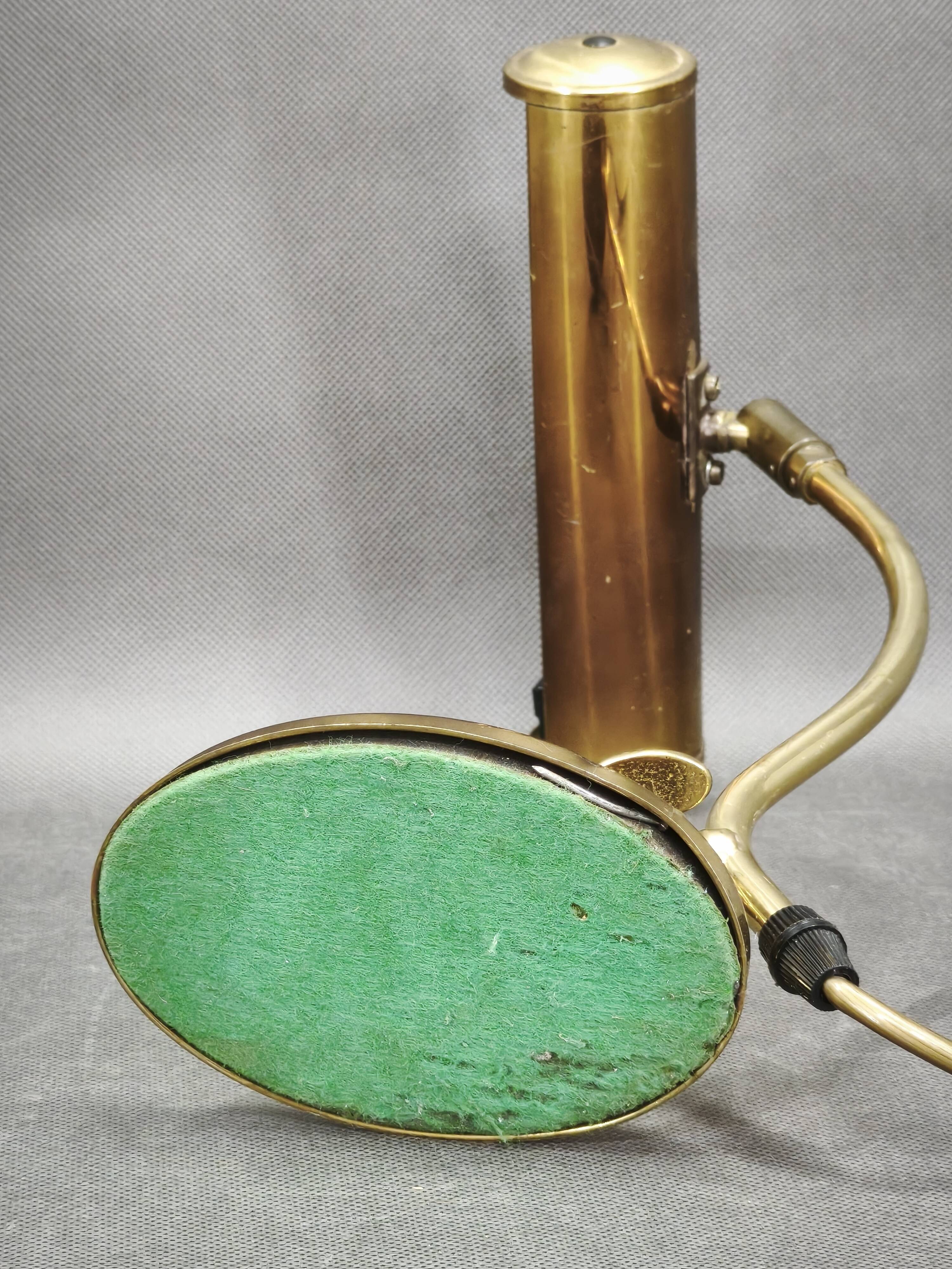 Lampe de bureau en laiton réglable, Allemagne, années 1960