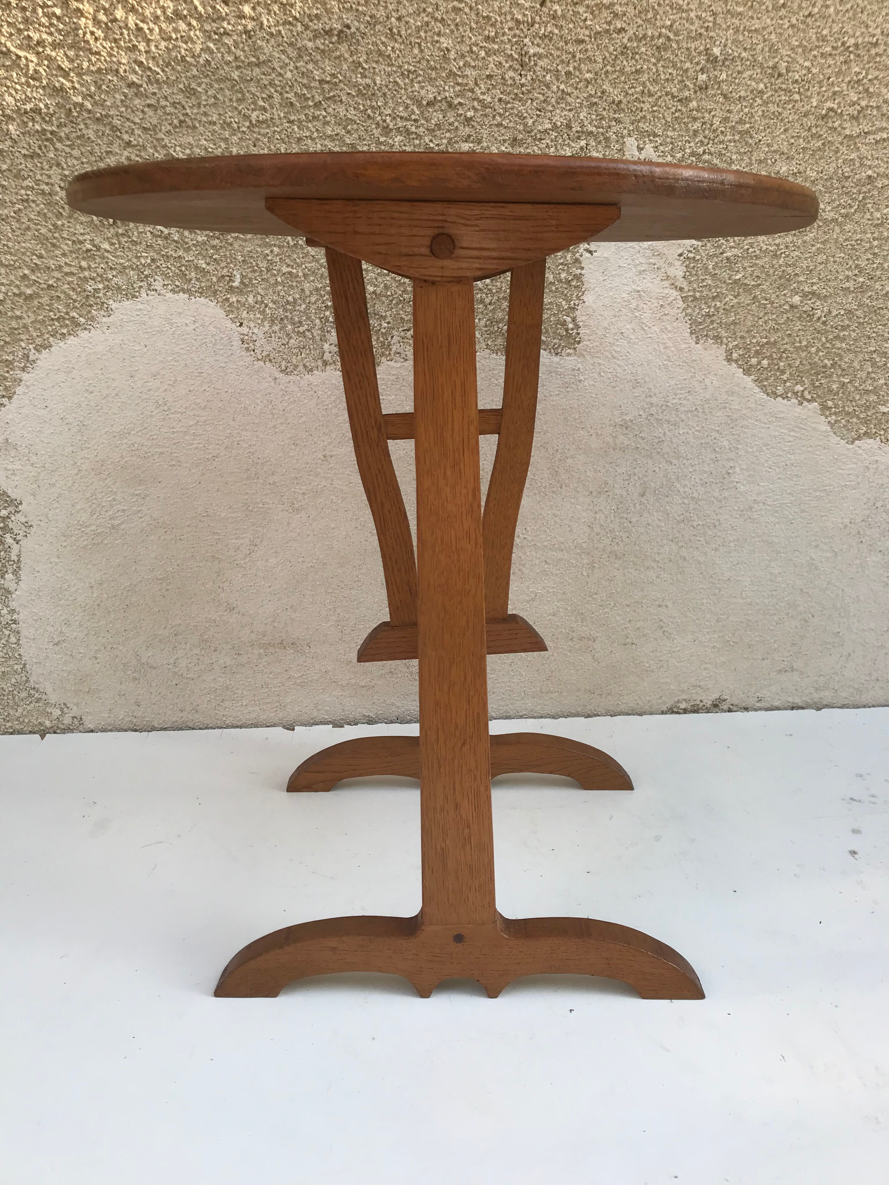 Old table target burgundy wood walnut