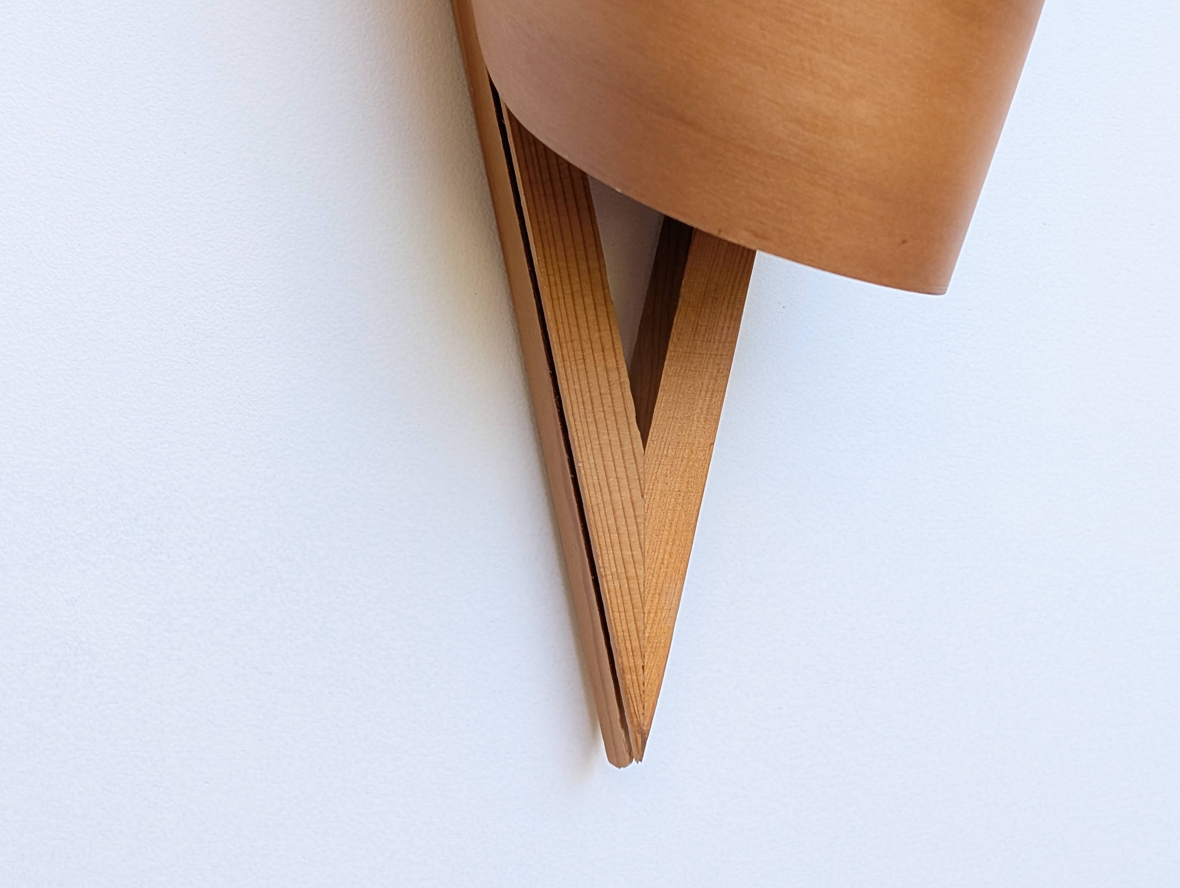 Wooden wall light