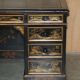 Chinese Bureau Chinoiserie 19th Century Napoleonic Leather