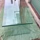 Table basse en verre courbe XXe