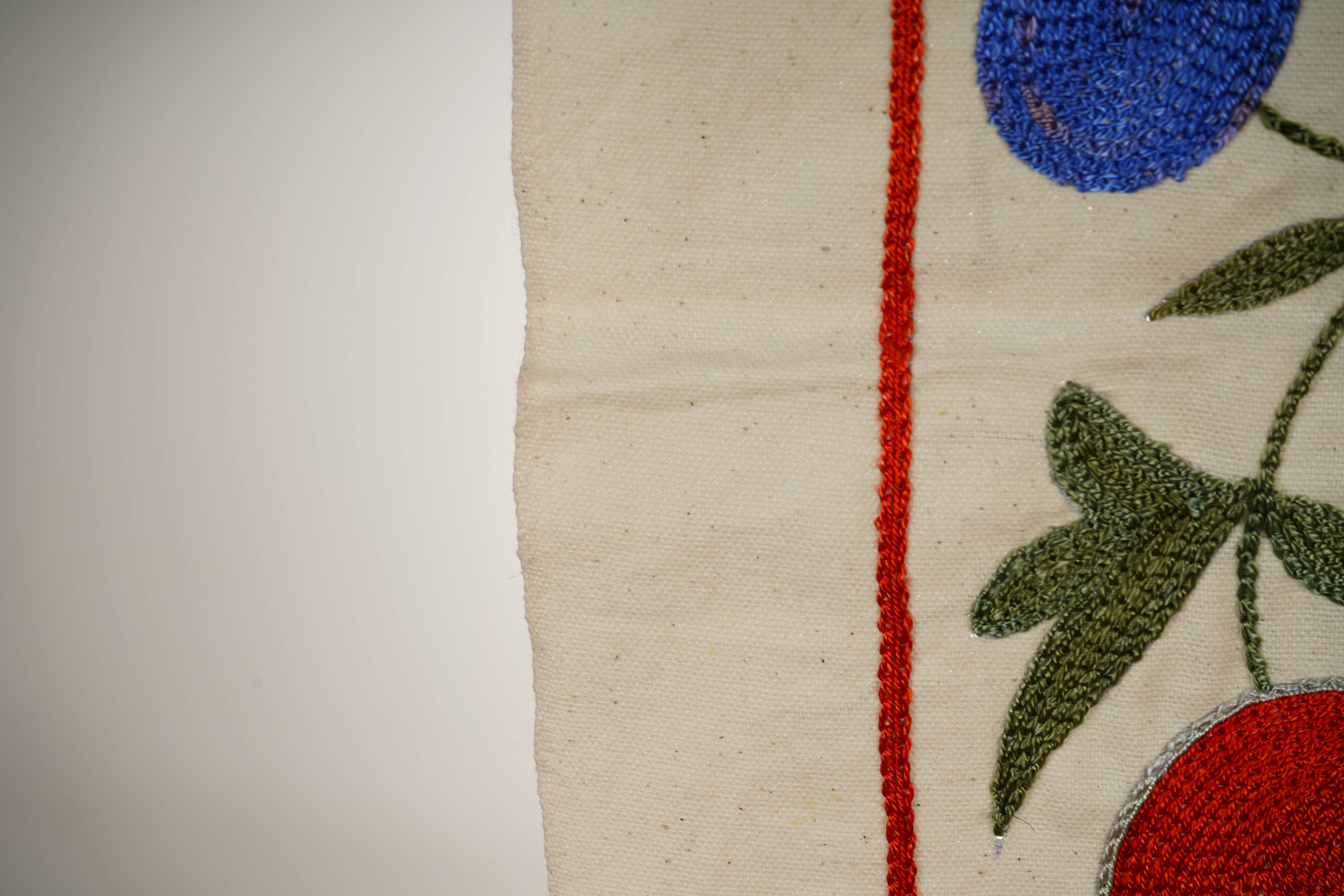 Vintage Turkish rug hand-knotted 50x92cm