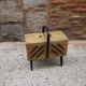 Travailleuse basse en bois