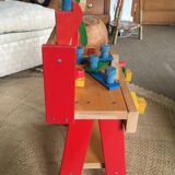 Children's wooden workbench