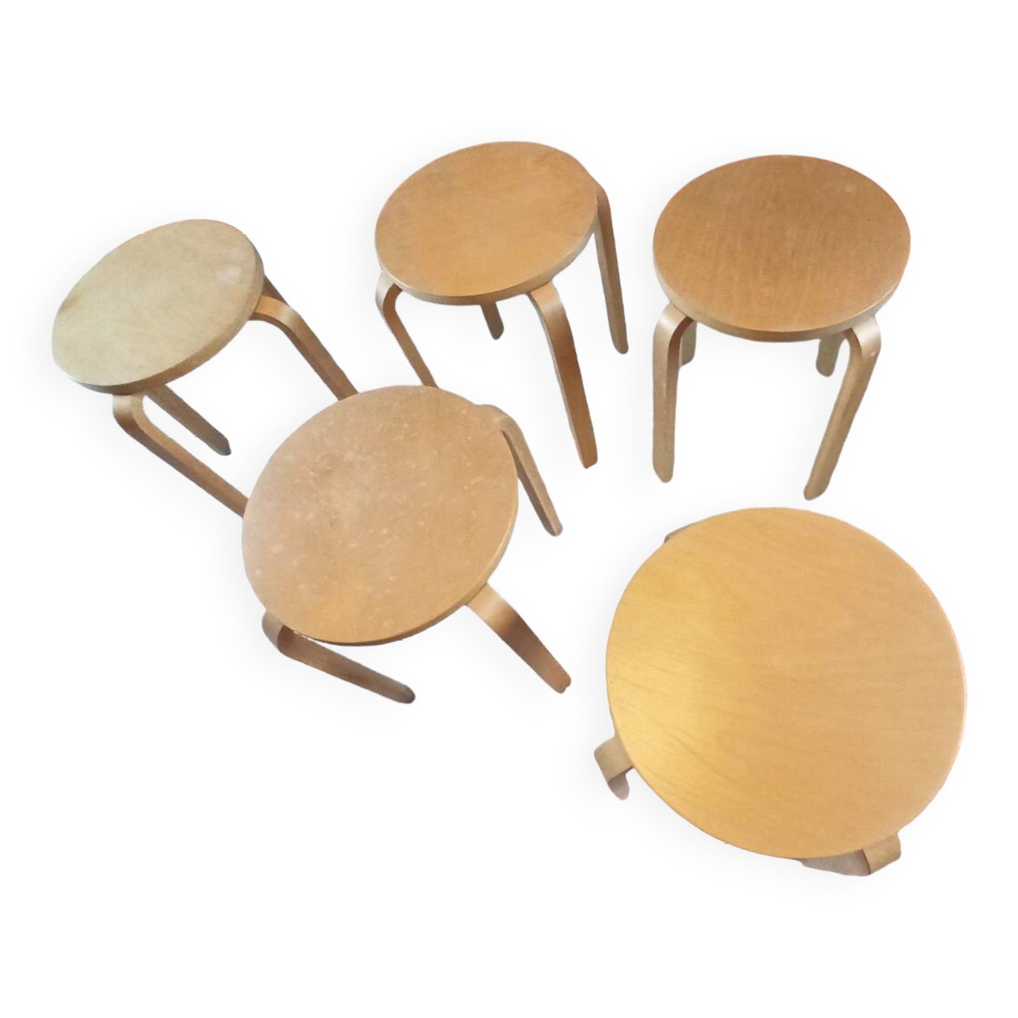 5 Frosta stools, vintage Ikea