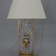 Lampe de table perroquet en cristal, années 1970