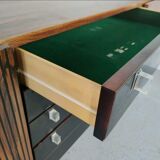 Vintage rosewood sideboard, chrome 1960