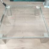 Coffee table in tempered glass