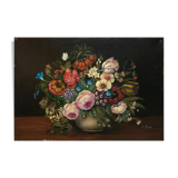 Painting "Flower Bouquet of the Garden" by H. Rivière