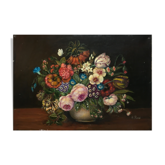 Painting "Flower Bouquet of the Garden" by H. Rivière