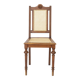 Antique Belgian Dining Chair, Restored Cane Chair, Beech Wood, c. 1930s