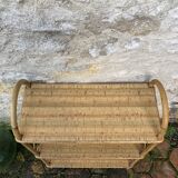 Vintage rattan shelf